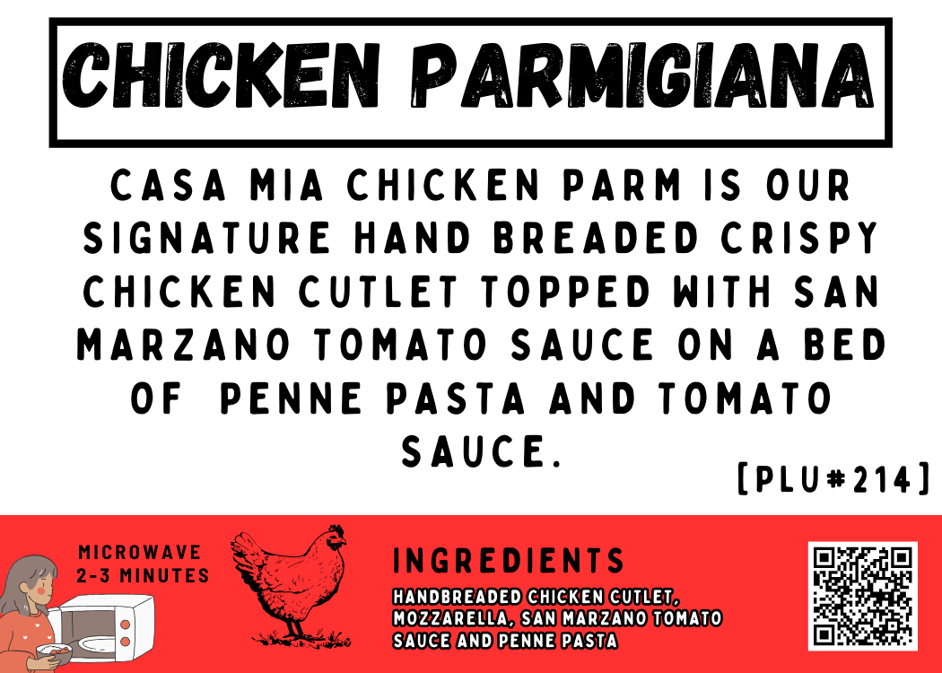 Chicken Parmigiana & Penne Pasta