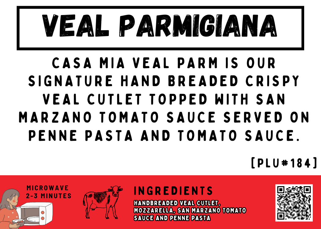 Veal Parmigiana & Penne Pasta