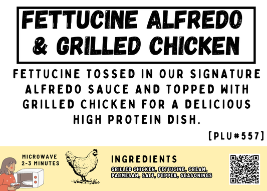 Fettucine Alfredo & Grilled Chicken
