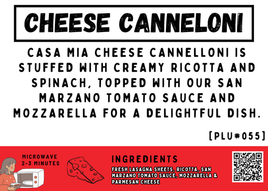 Cheese Canneloni