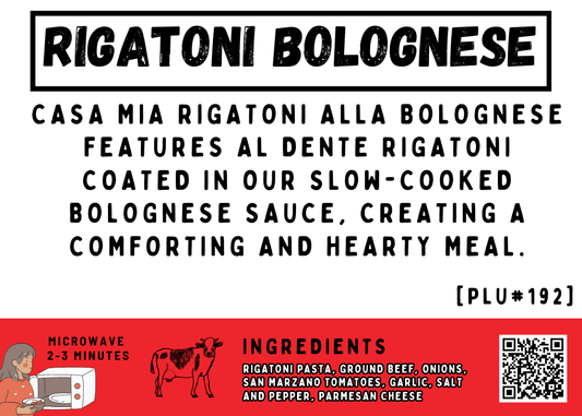 Rigatoni Bolognese