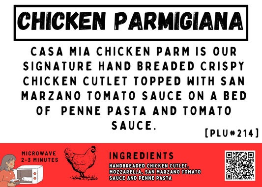 Chicken Parmigiana & Penne Pasta